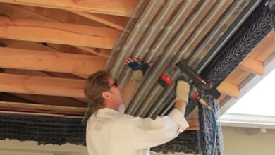 آموزش نصب رابیتس سقف چوبی