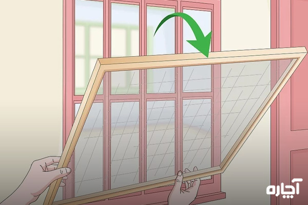 چگونه توری پنجره چوبی را عوض کنیم؟ - 1