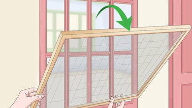 چگونه توری پنجره چوبی را عوض کنیم؟