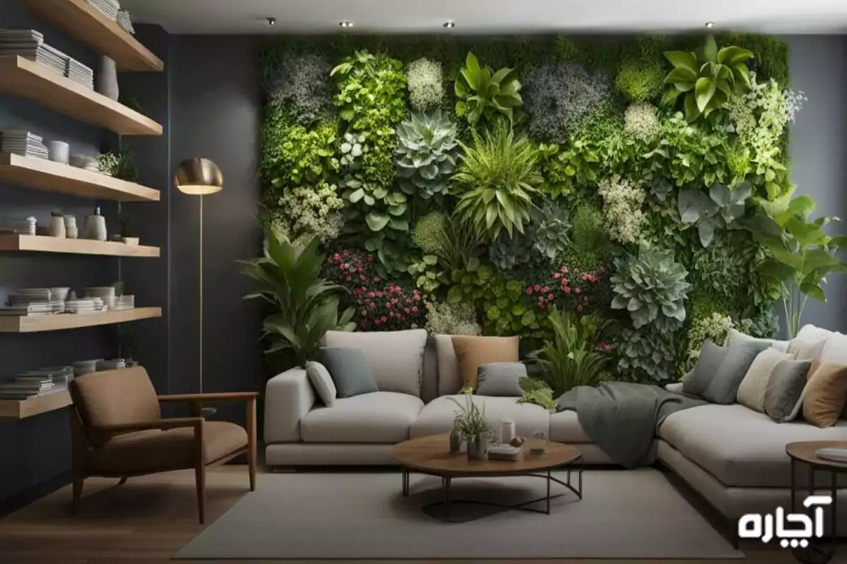 طراحی دیوار سبز